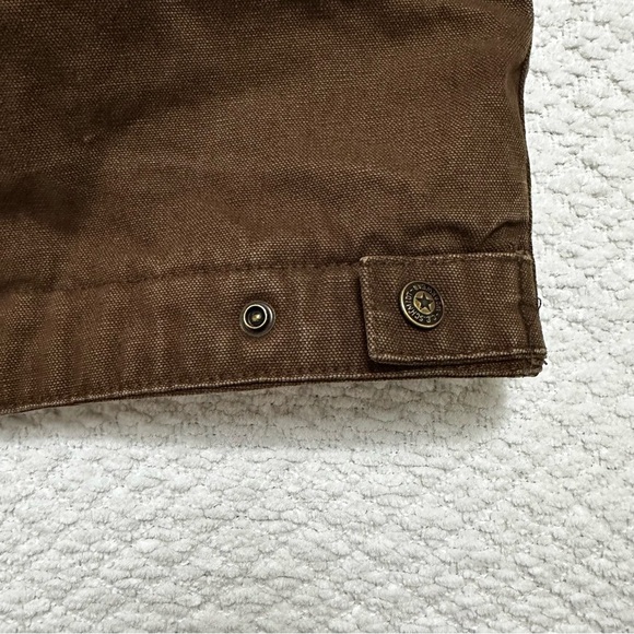 C.E. Schmidt Workwear Canvas Coat Brown Sherpa Lined Men’s Size 2XLR - Picture 12 of 12